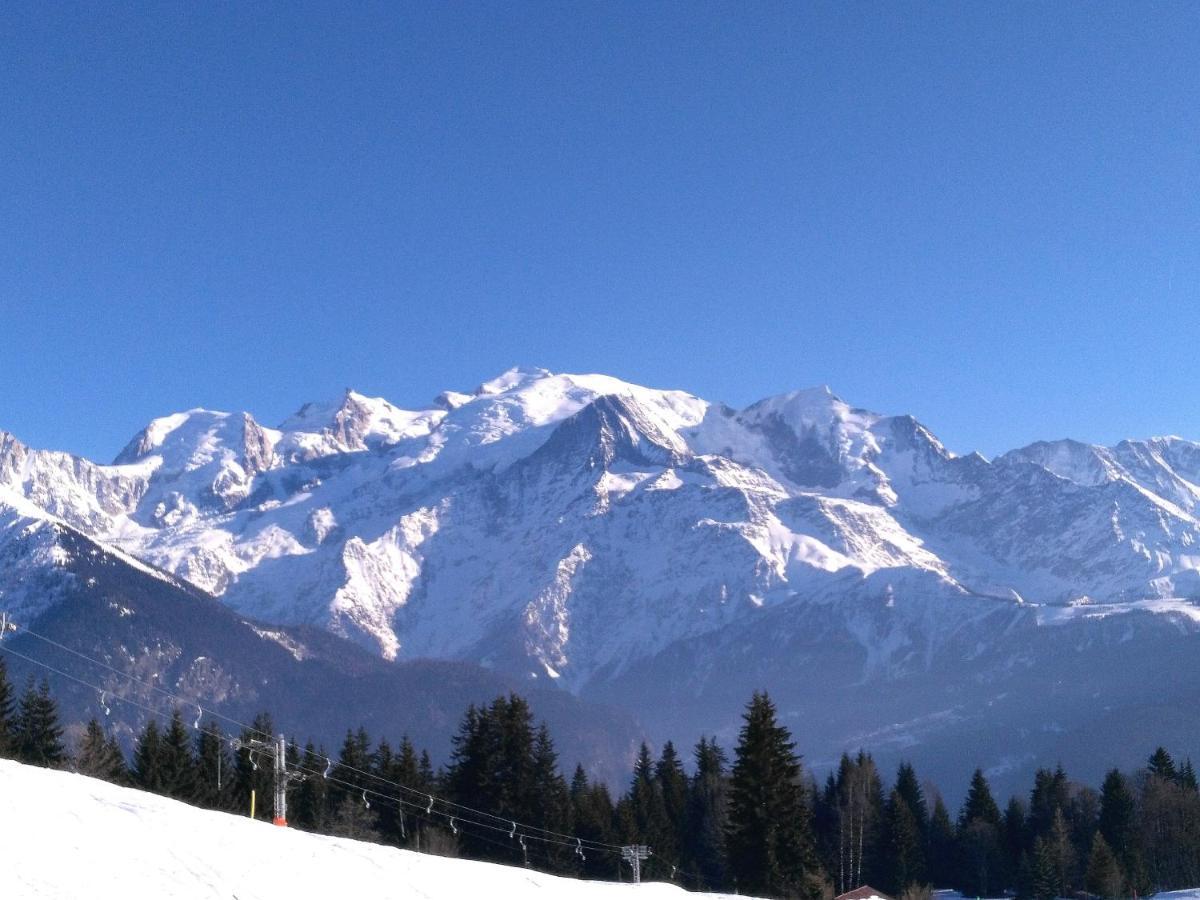 Mont Etape , F2, 42 M2, Calme, Vue Mt Blanc Apartamento Passy  Quarto foto